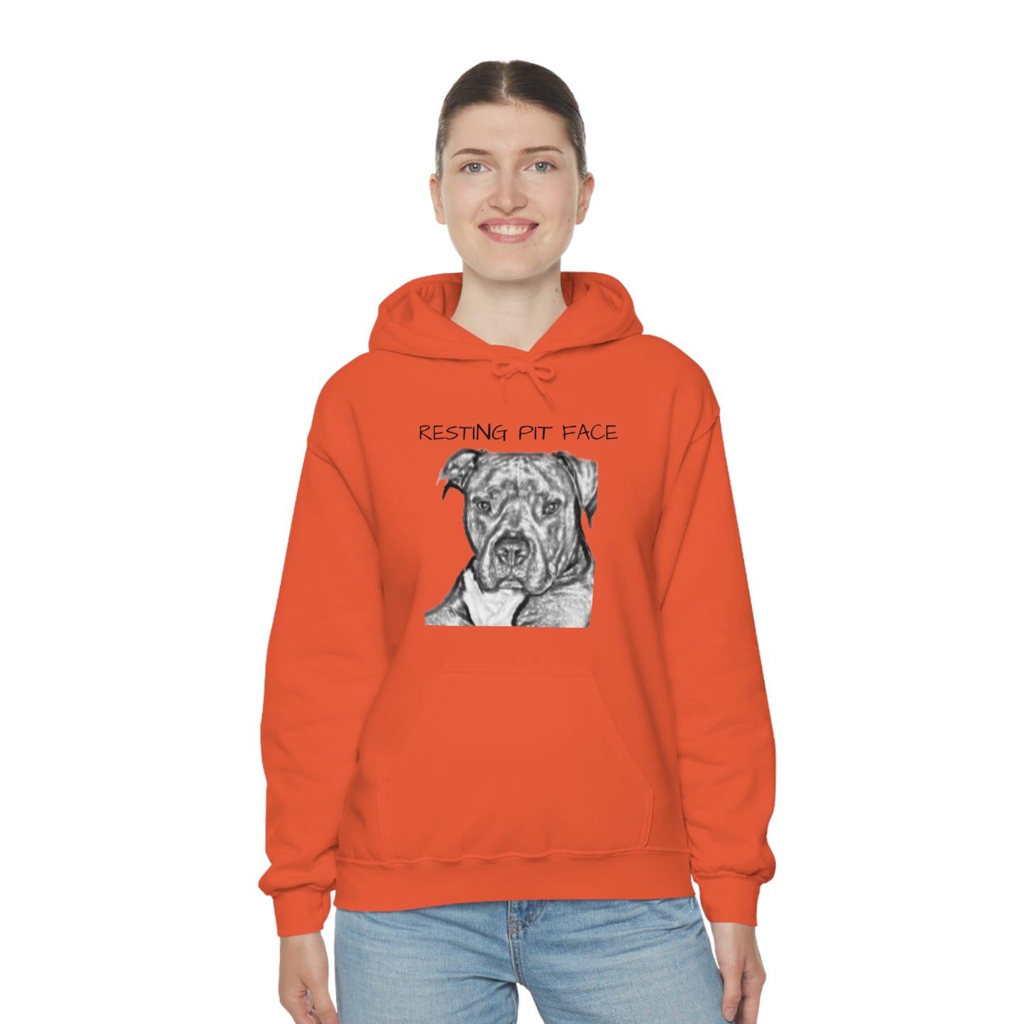"Resting Pit Face" Hooded Sweatshirt