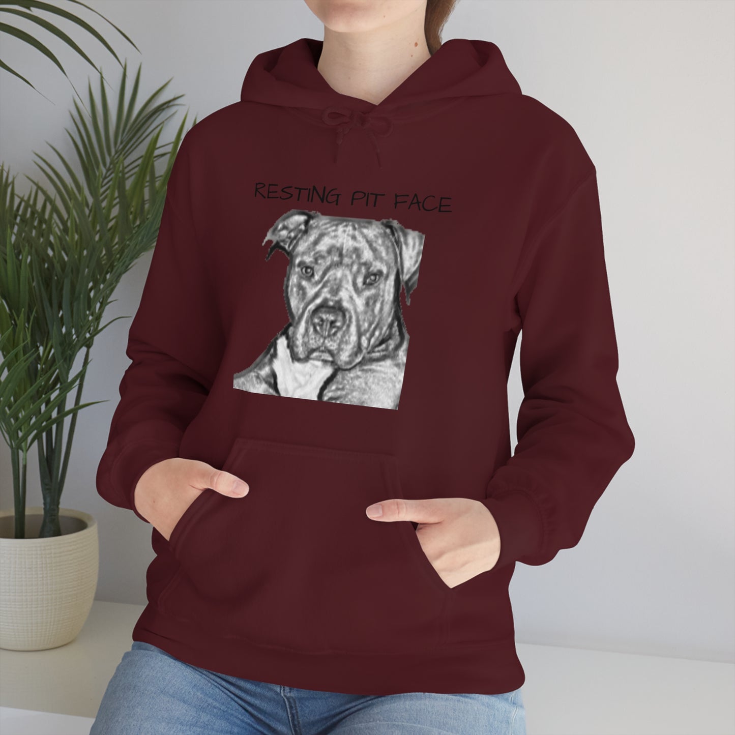 "Resting Pit Face" Hooded Sweatshirt