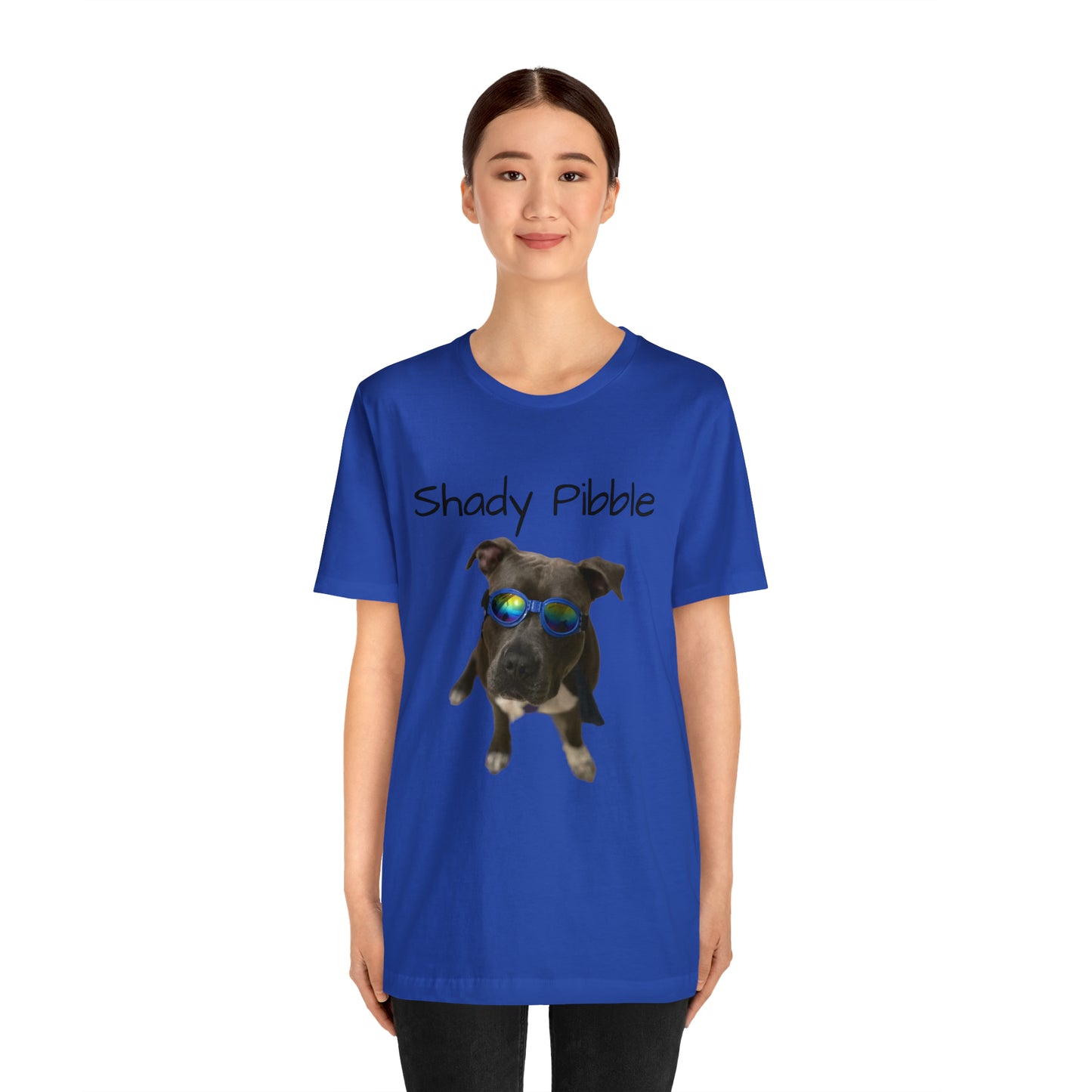 Women's Pitbull Shirt: Shady Pibble with Sunglasses