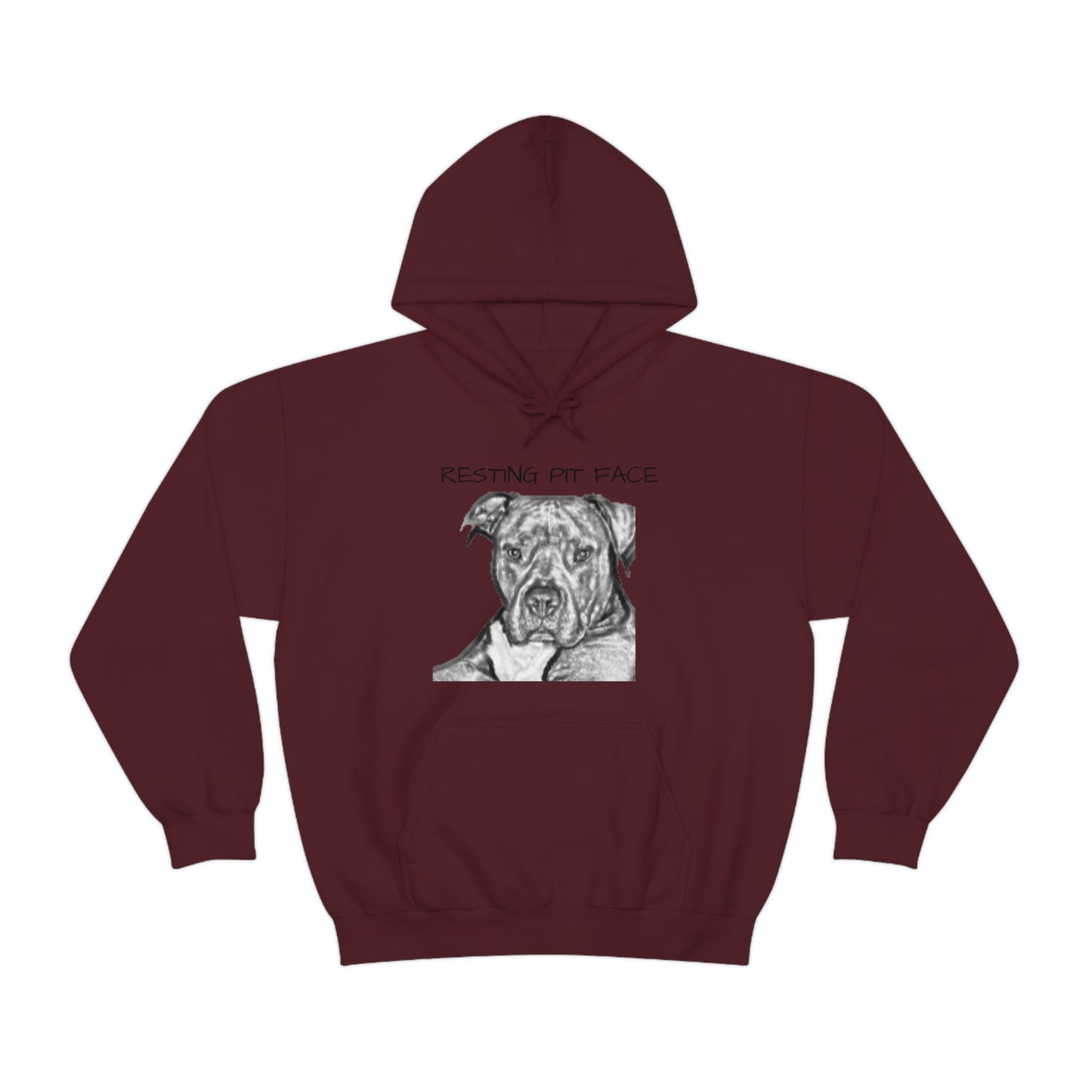 "Resting Pit Face" Hooded Sweatshirt