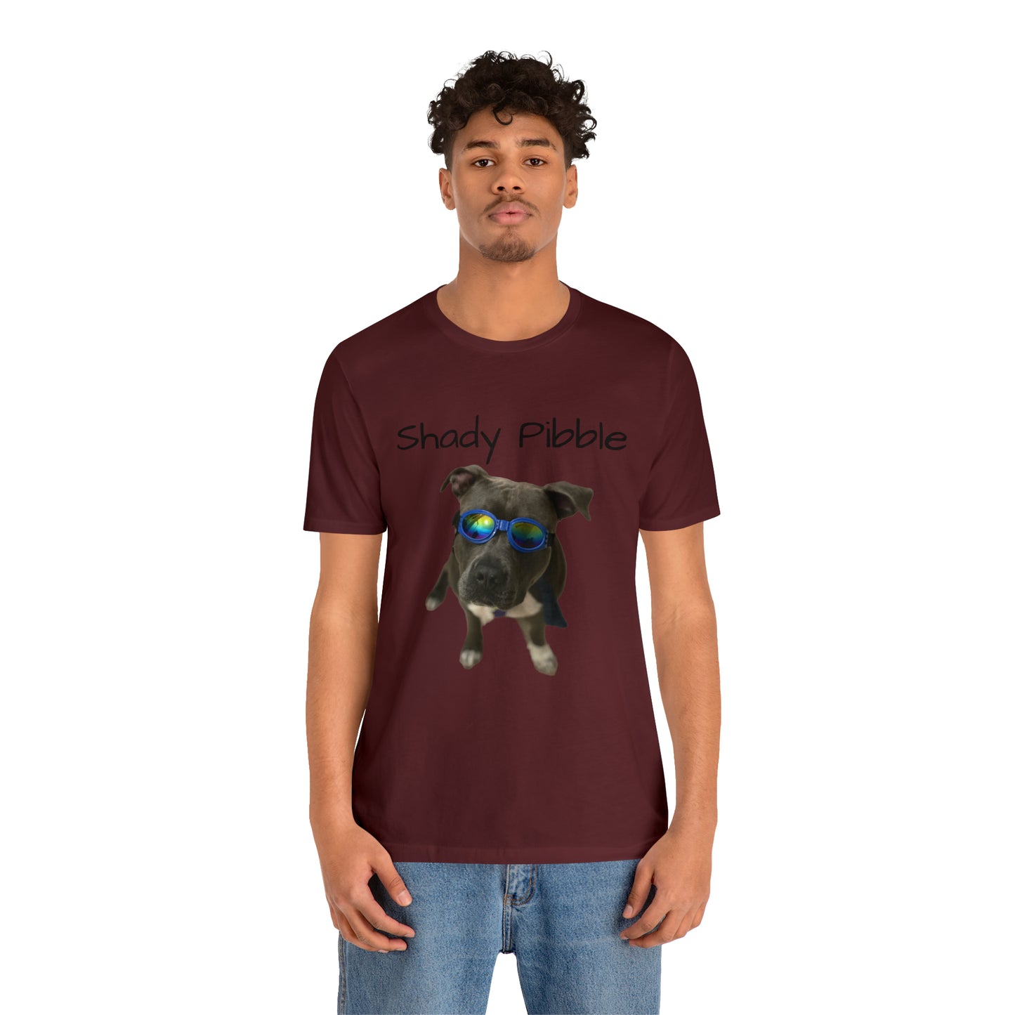Women's Pitbull Shirt: Shady Pibble with Sunglasses