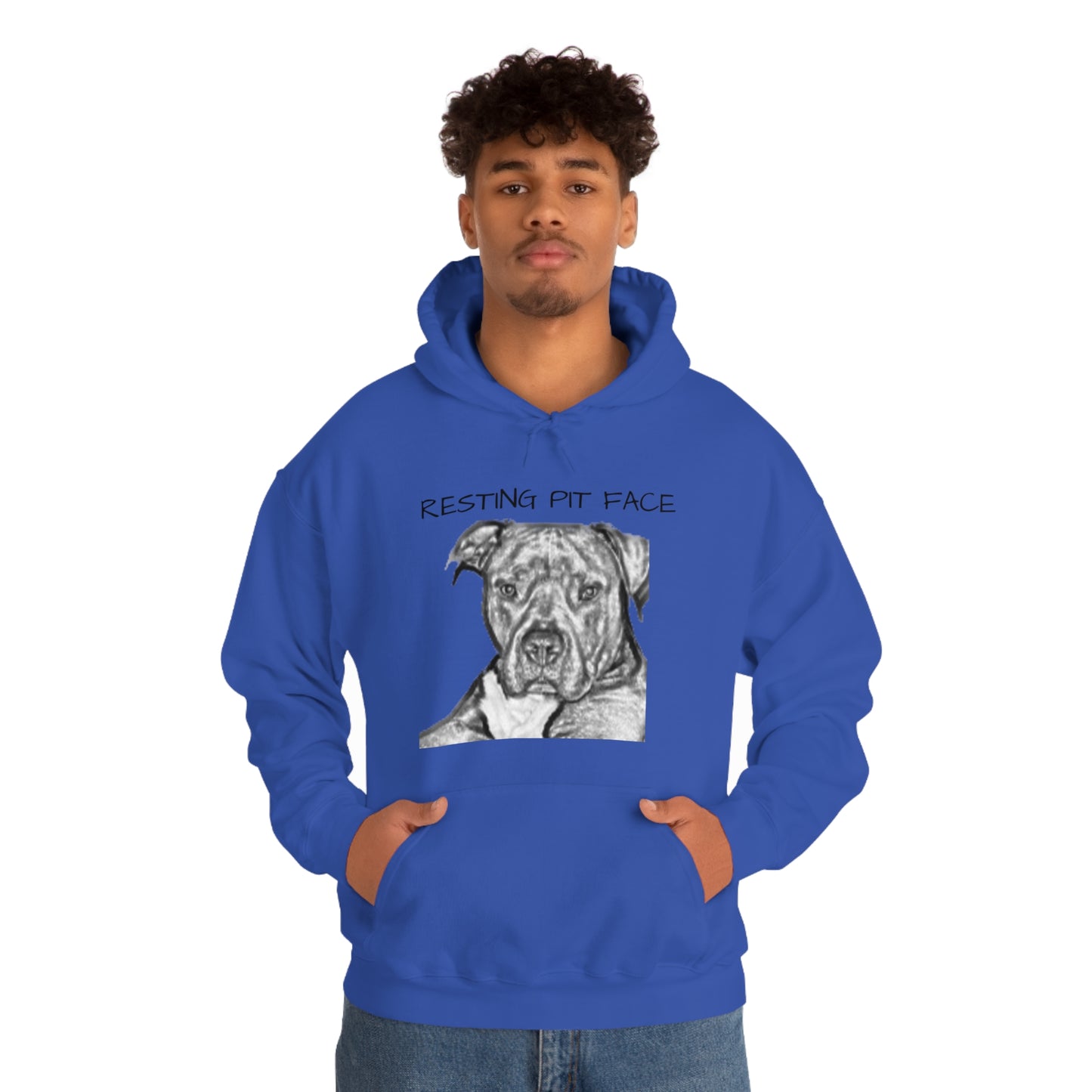 "Resting Pit Face" Hooded Sweatshirt