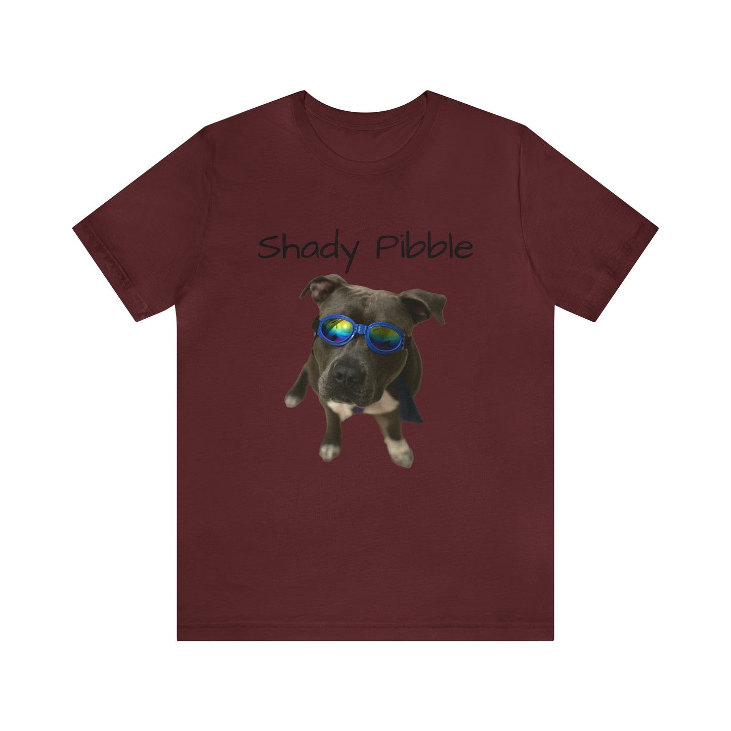 Women's Pitbull Shirt: Shady Pibble with Sunglasses