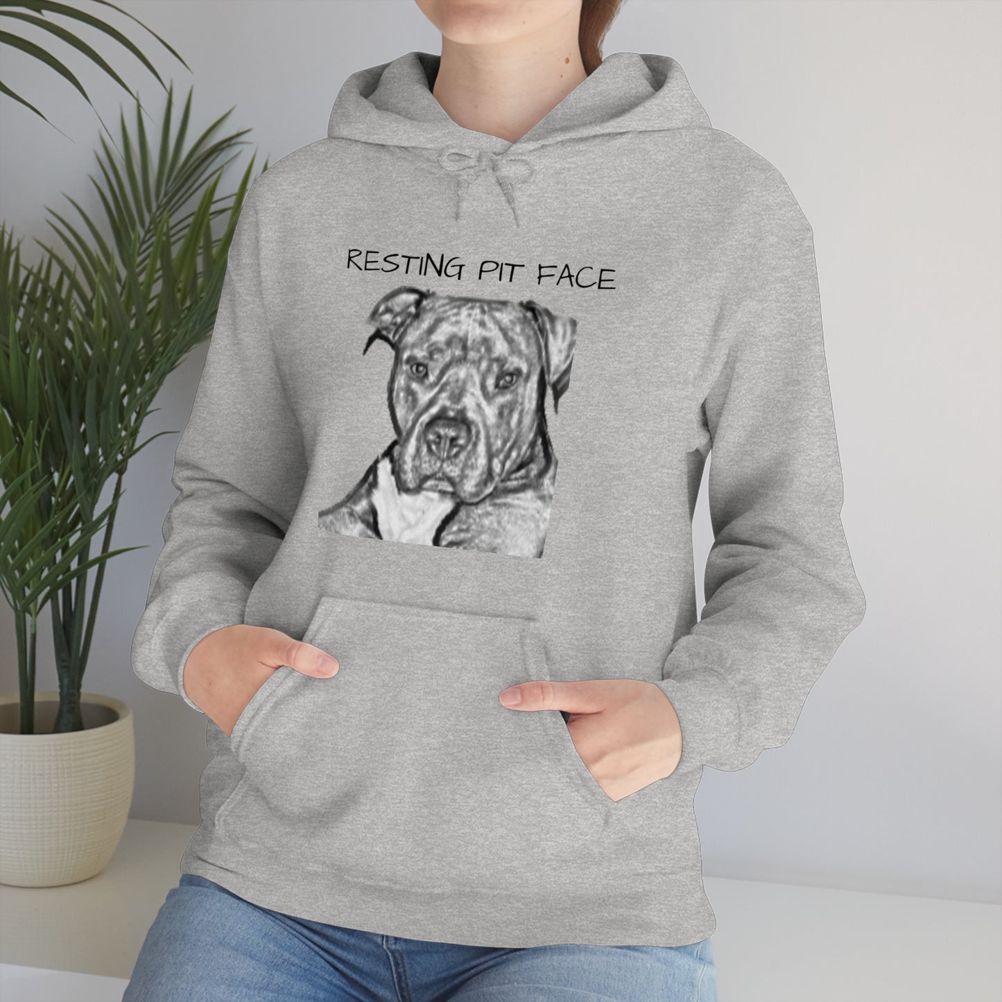 "Resting Pit Face" Hooded Sweatshirt