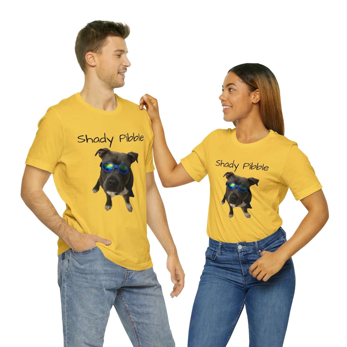 Women's Pitbull Shirt: Shady Pibble with Sunglasses