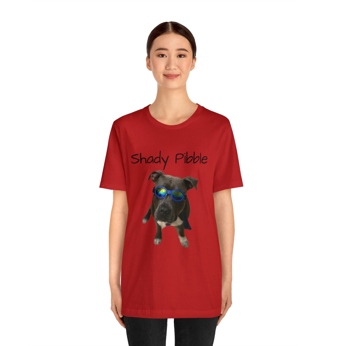 Women's Pitbull Shirt: Shady Pibble with Sunglasses