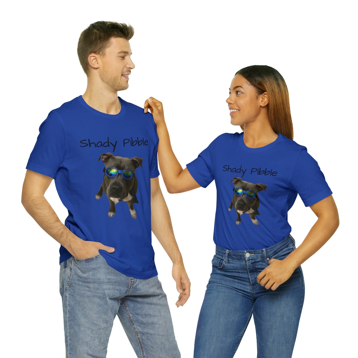 Women's Pitbull Shirt: Shady Pibble with Sunglasses