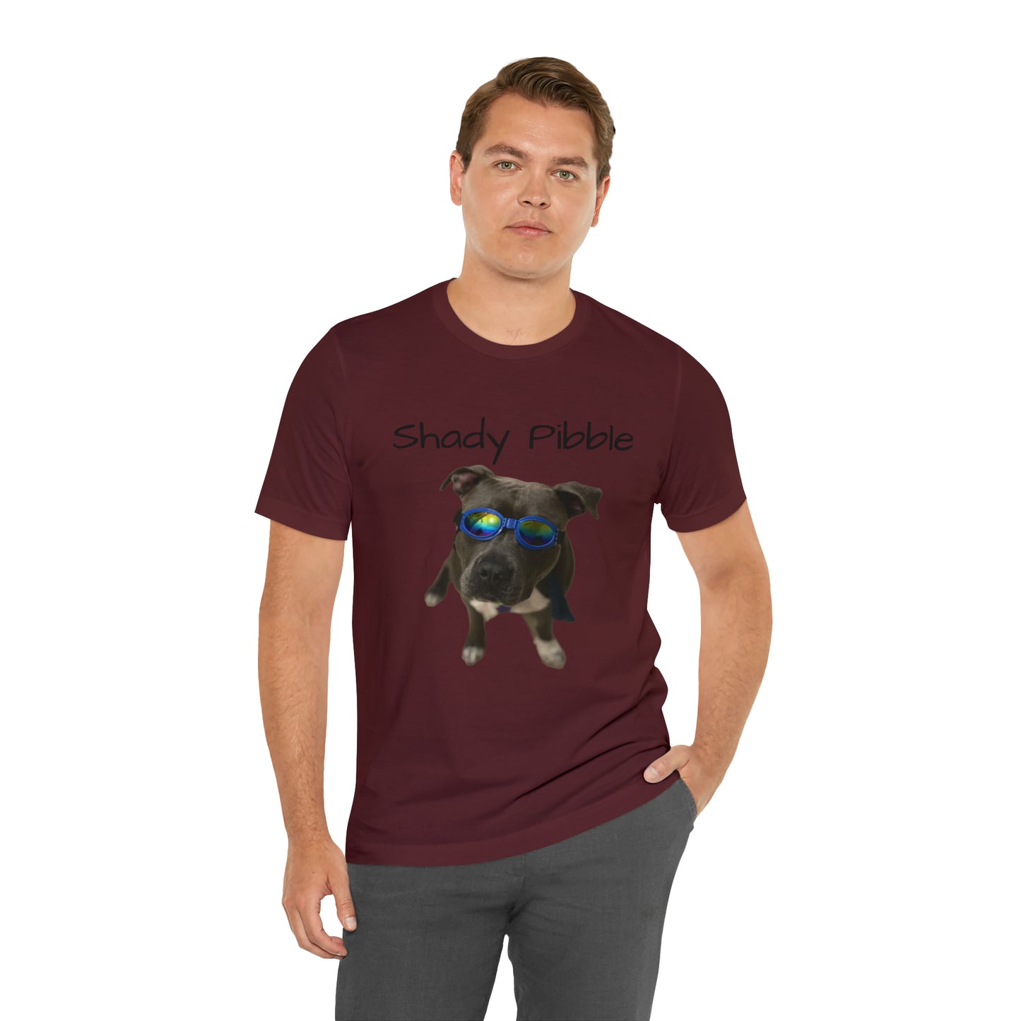 Women's Pitbull Shirt: Shady Pibble with Sunglasses