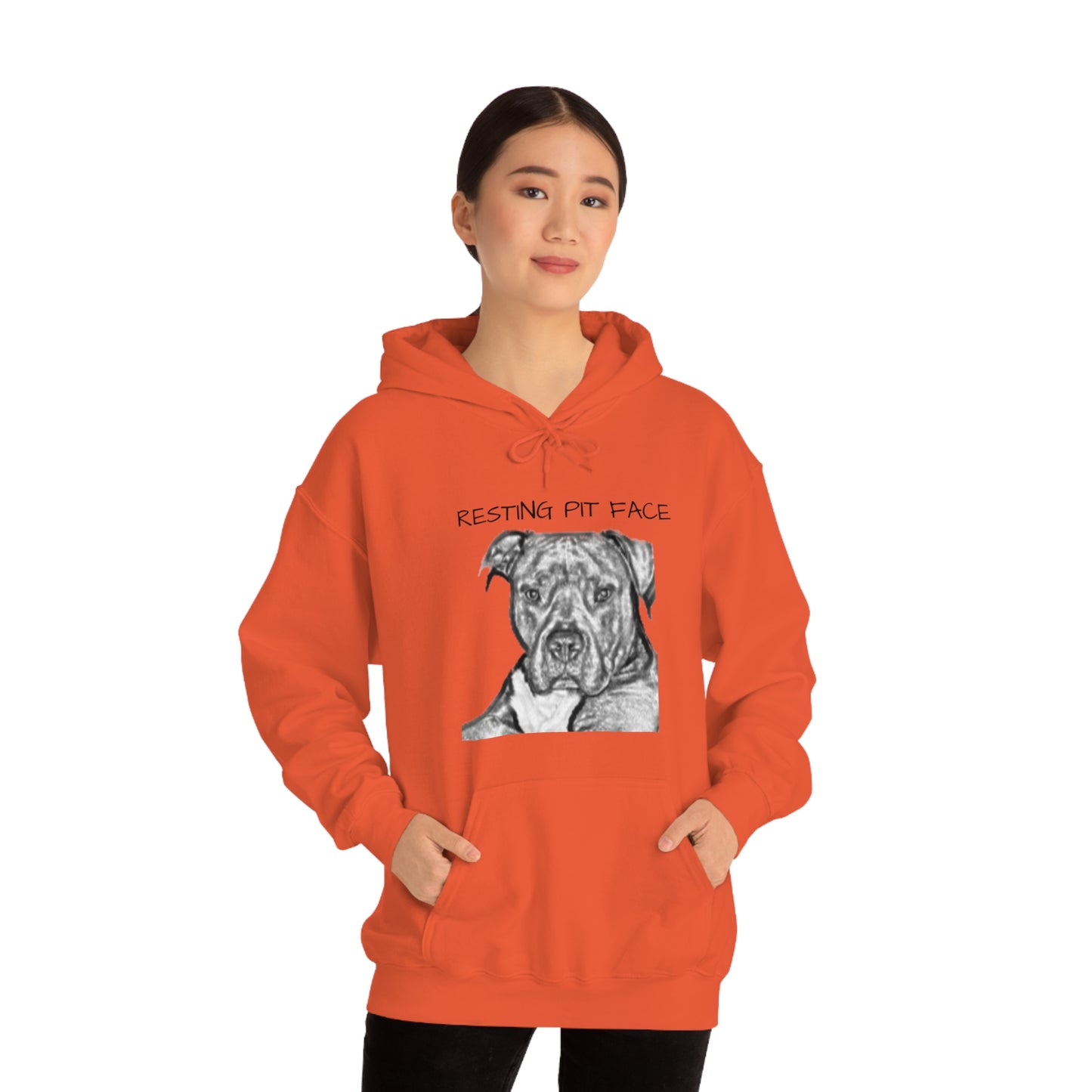 "Resting Pit Face" Hooded Sweatshirt