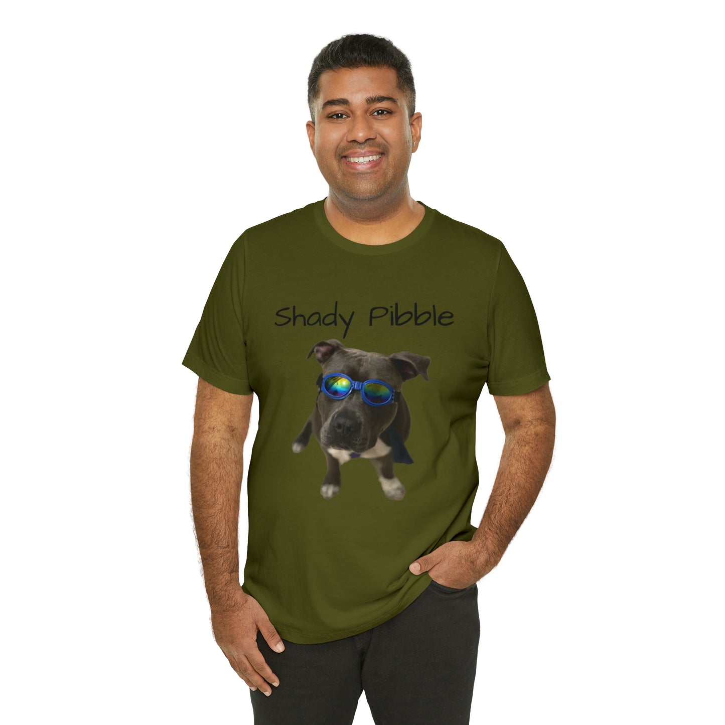 Women's Pitbull Shirt: Shady Pibble with Sunglasses