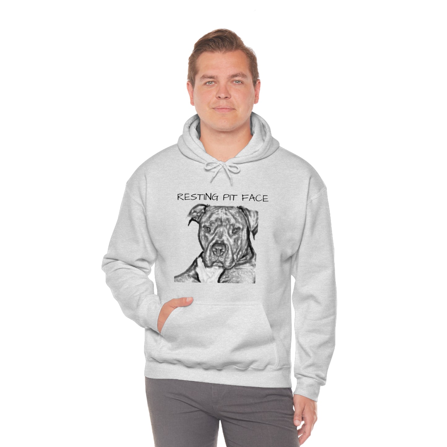 "Resting Pit Face" Hooded Sweatshirt