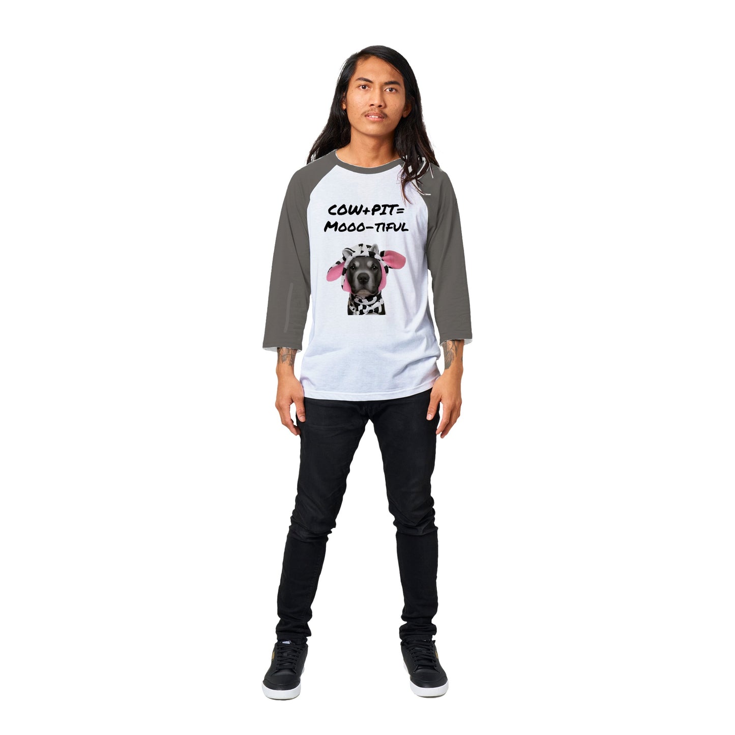 Unisex 3/4 sleeve Raglan T-shirt