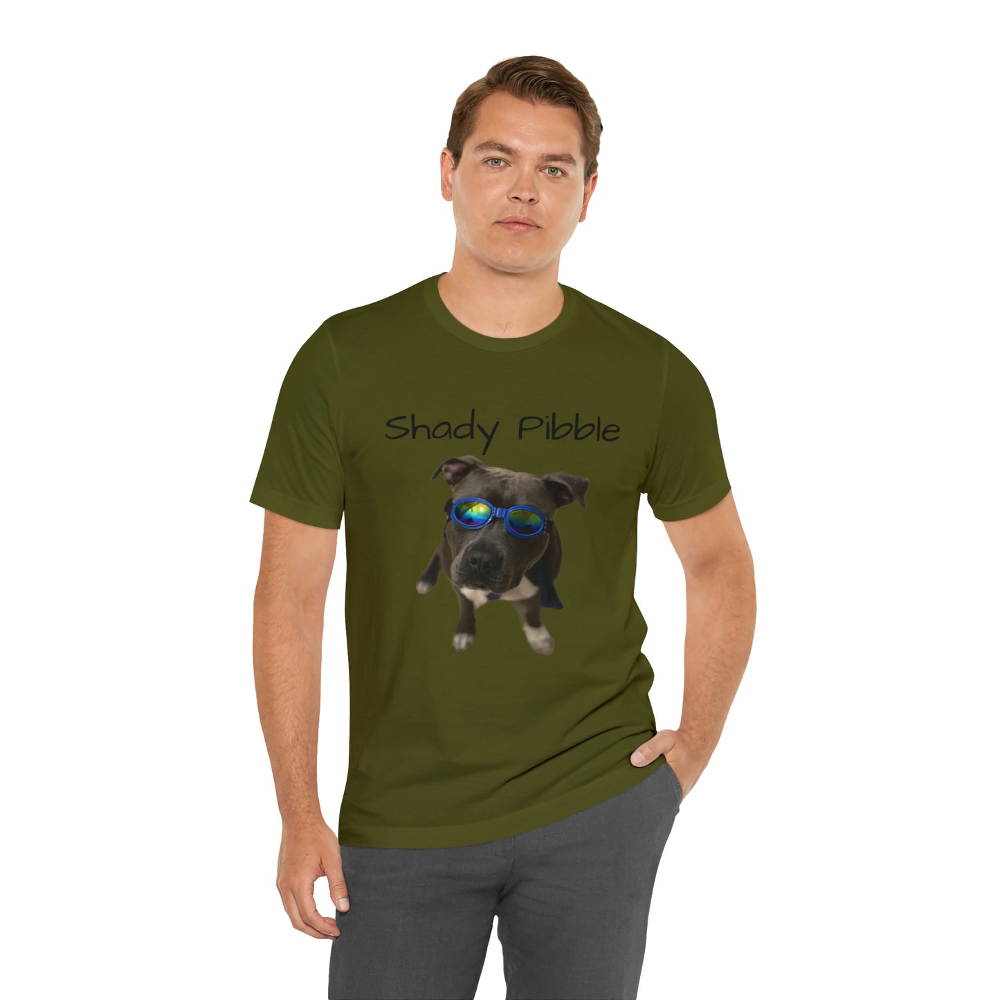 Women's Pitbull Shirt: Shady Pibble with Sunglasses