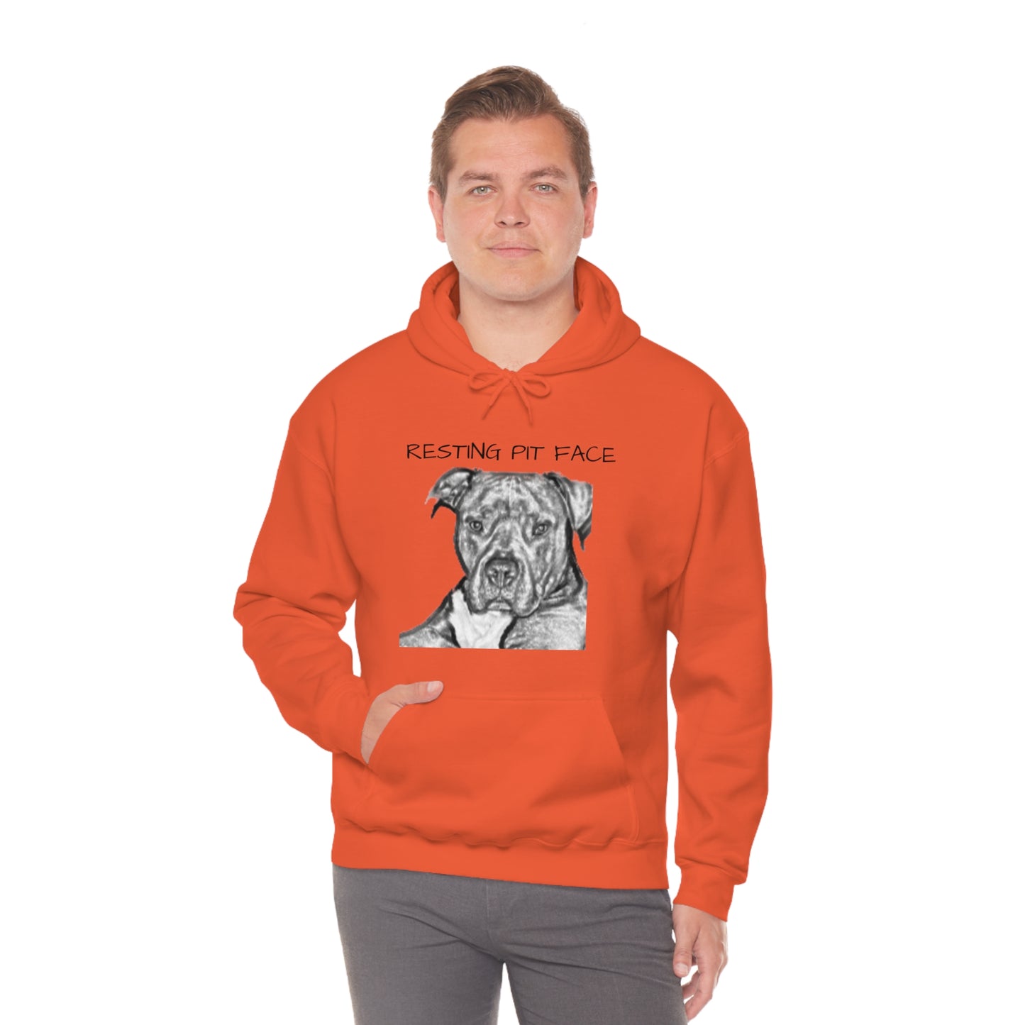 "Resting Pit Face" Hooded Sweatshirt