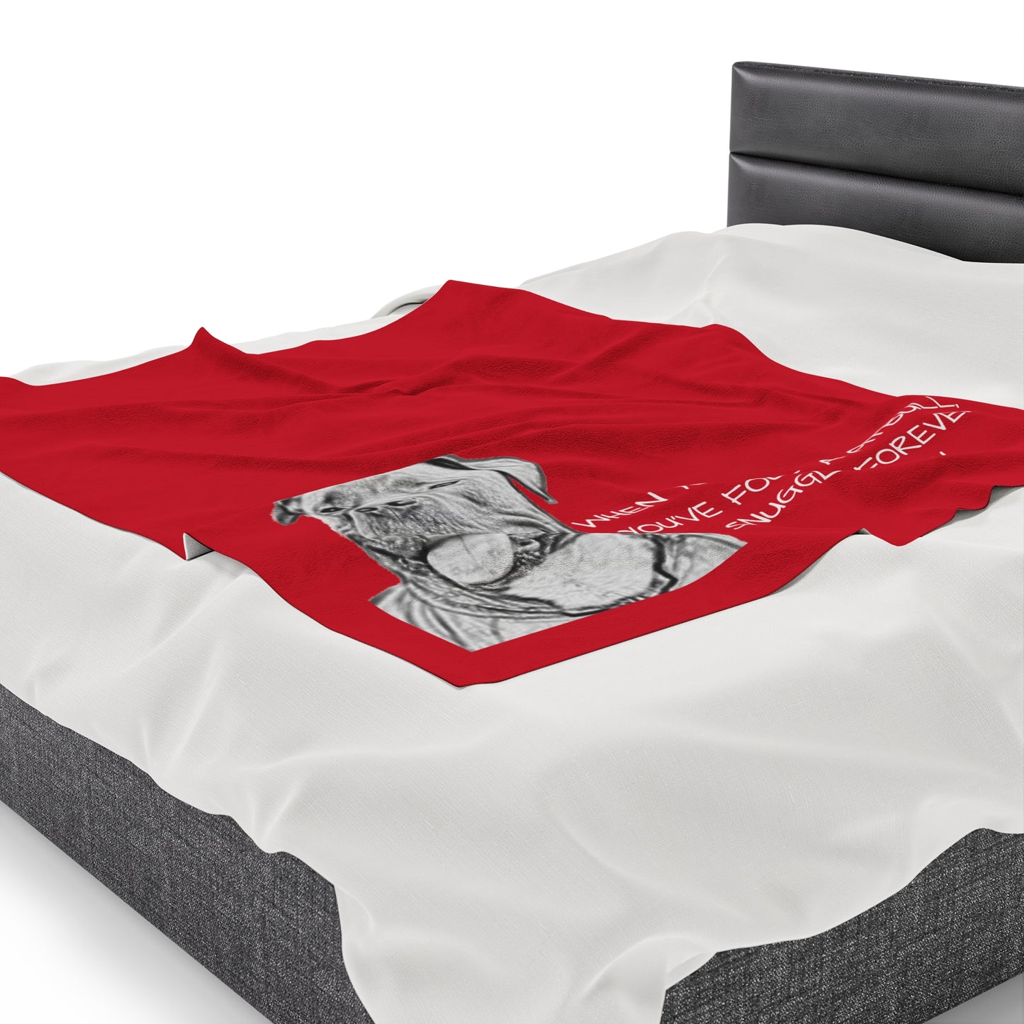 Forever Snuggle Buddy: Pitbull Blanket with Heartwarming Quote