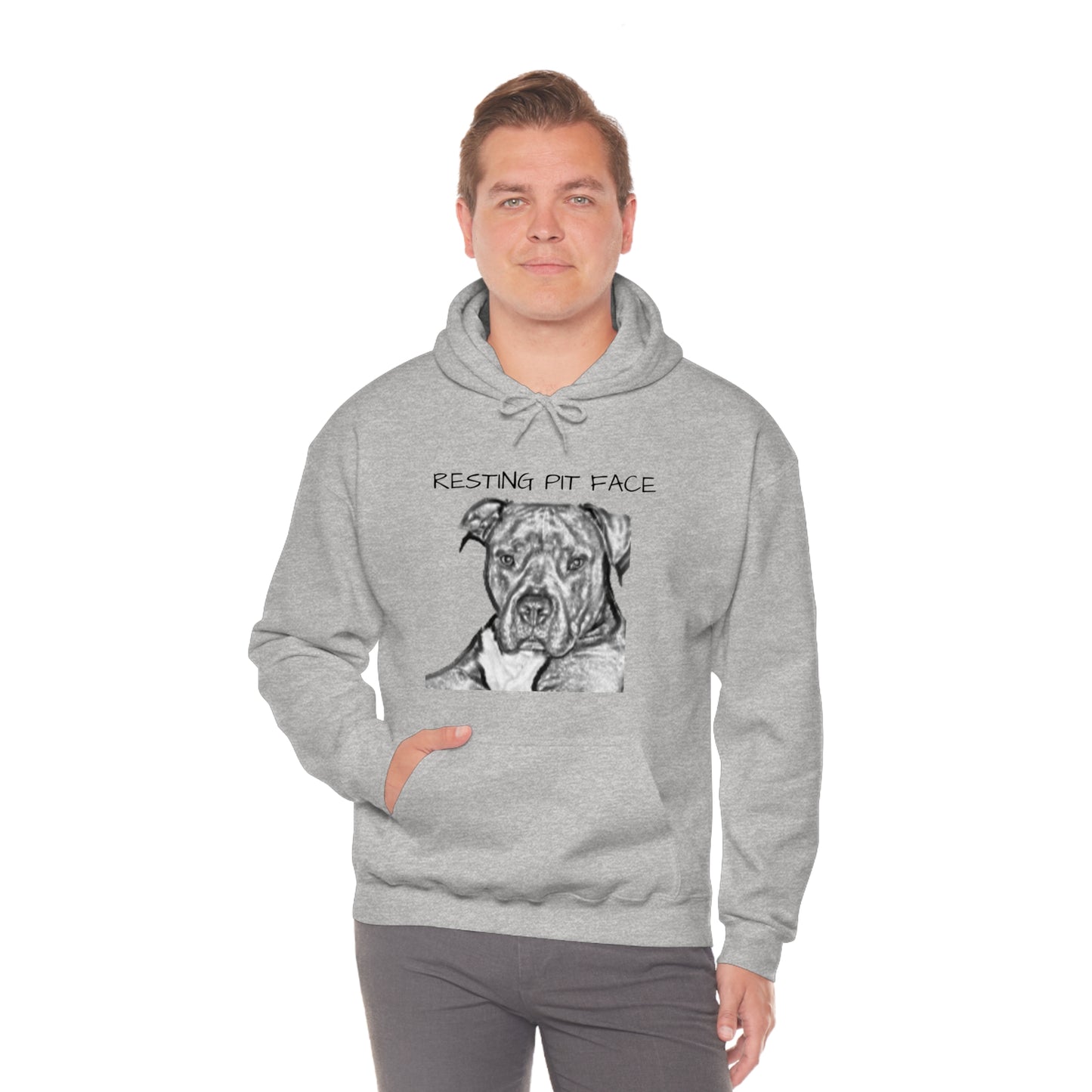 "Resting Pit Face" Hooded Sweatshirt