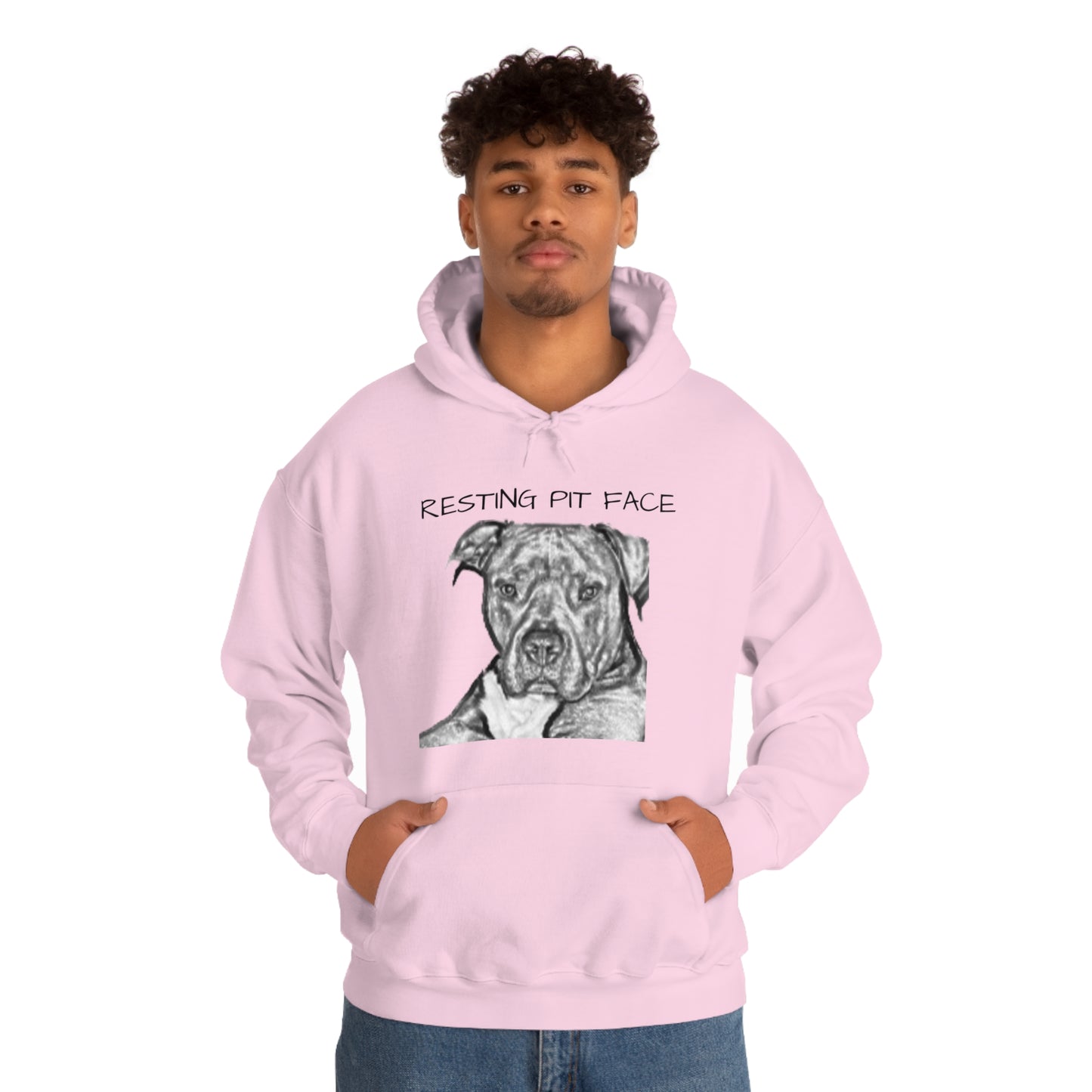 "Resting Pit Face" Hooded Sweatshirt