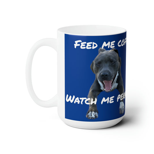 Pitbull Yawning Coffee Mug,15oz