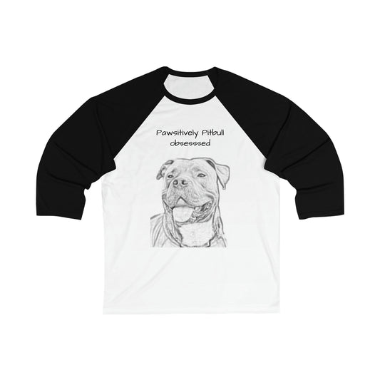 Pitbull Unisex 3\4 Sleeve Baseball Tee