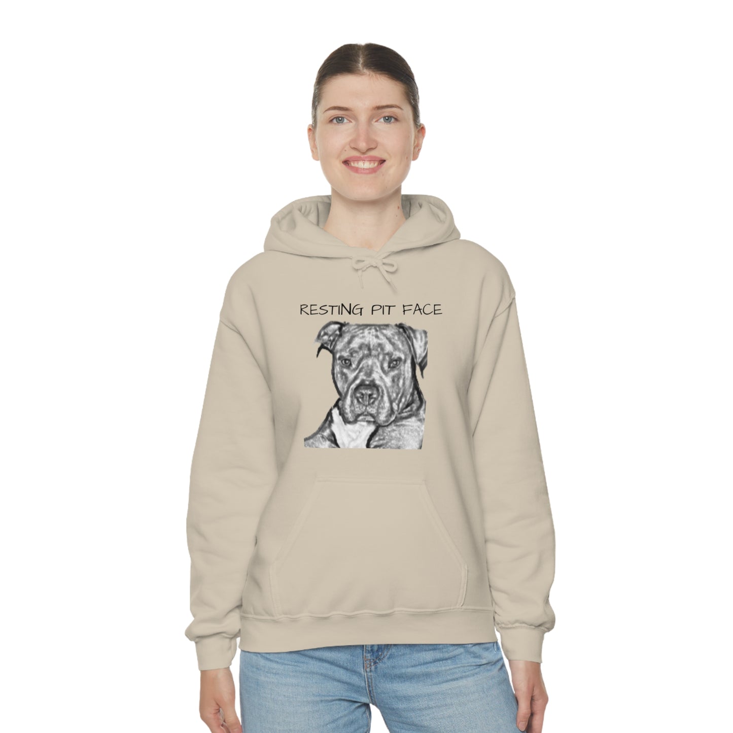 "Resting Pit Face" Hooded Sweatshirt