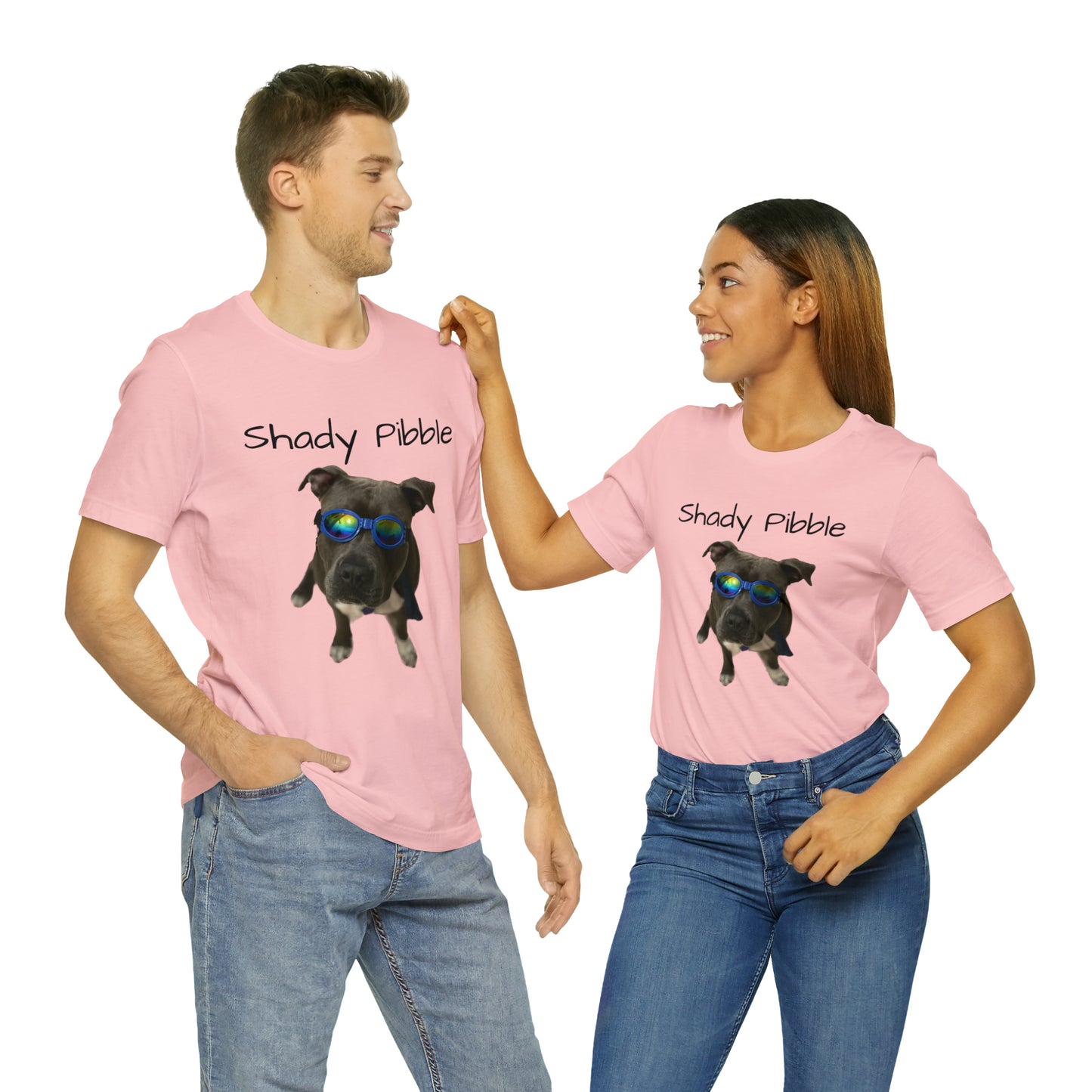 Women's Pitbull Shirt: Shady Pibble with Sunglasses