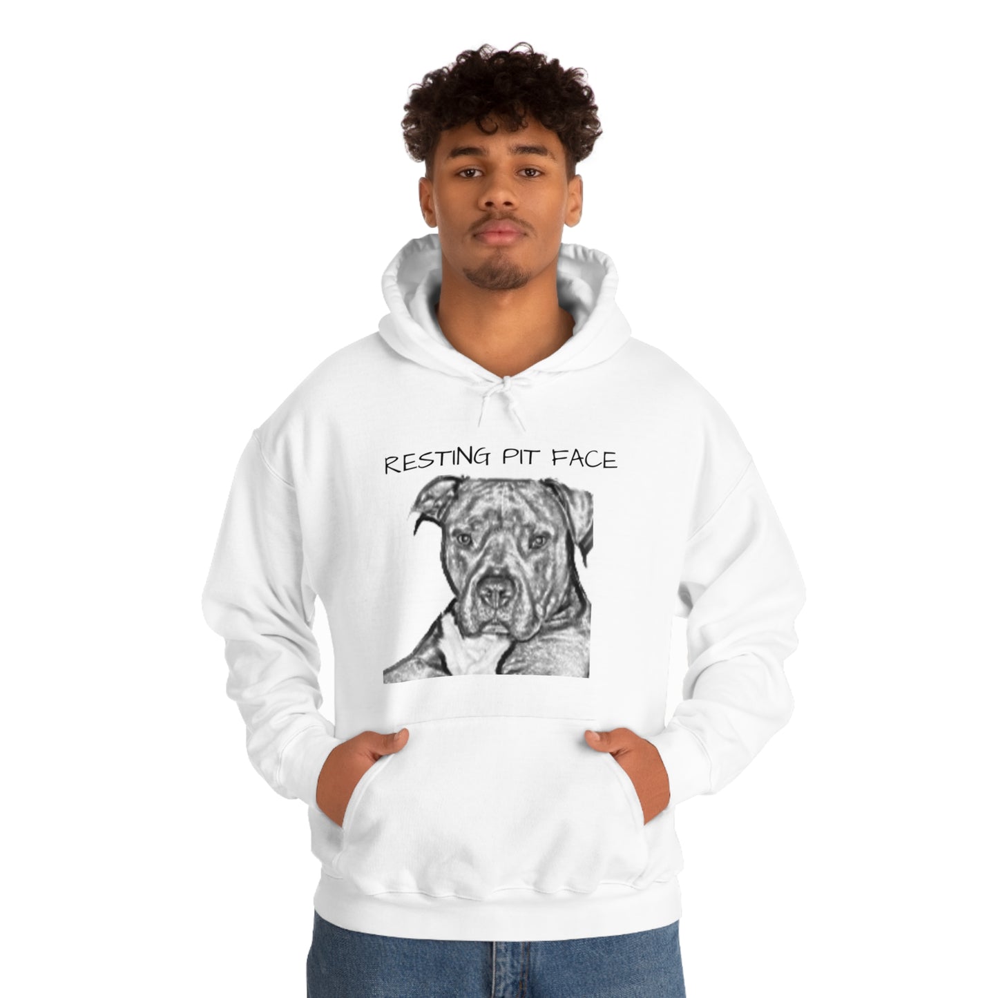 "Resting Pit Face" Hooded Sweatshirt