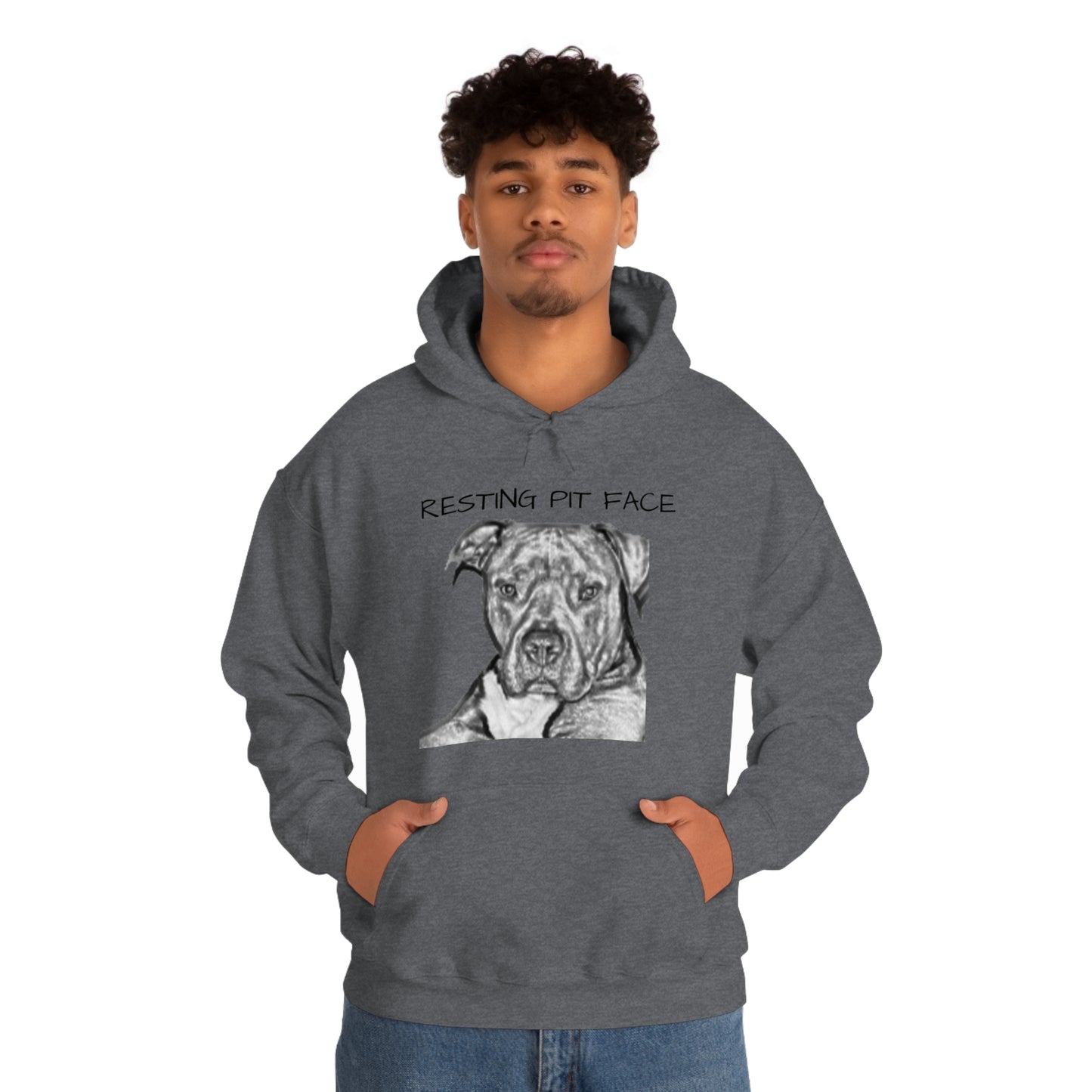 "Resting Pit Face" Hooded Sweatshirt