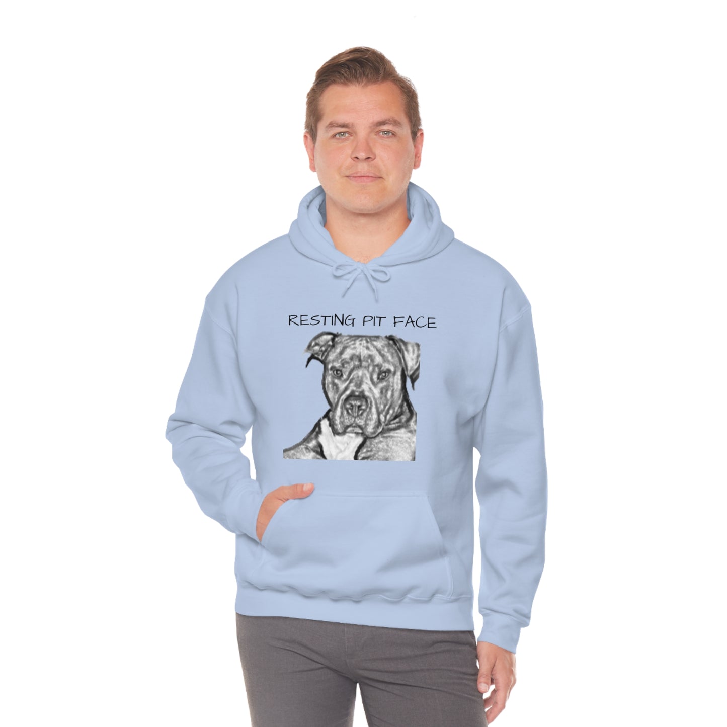 "Resting Pit Face" Hooded Sweatshirt