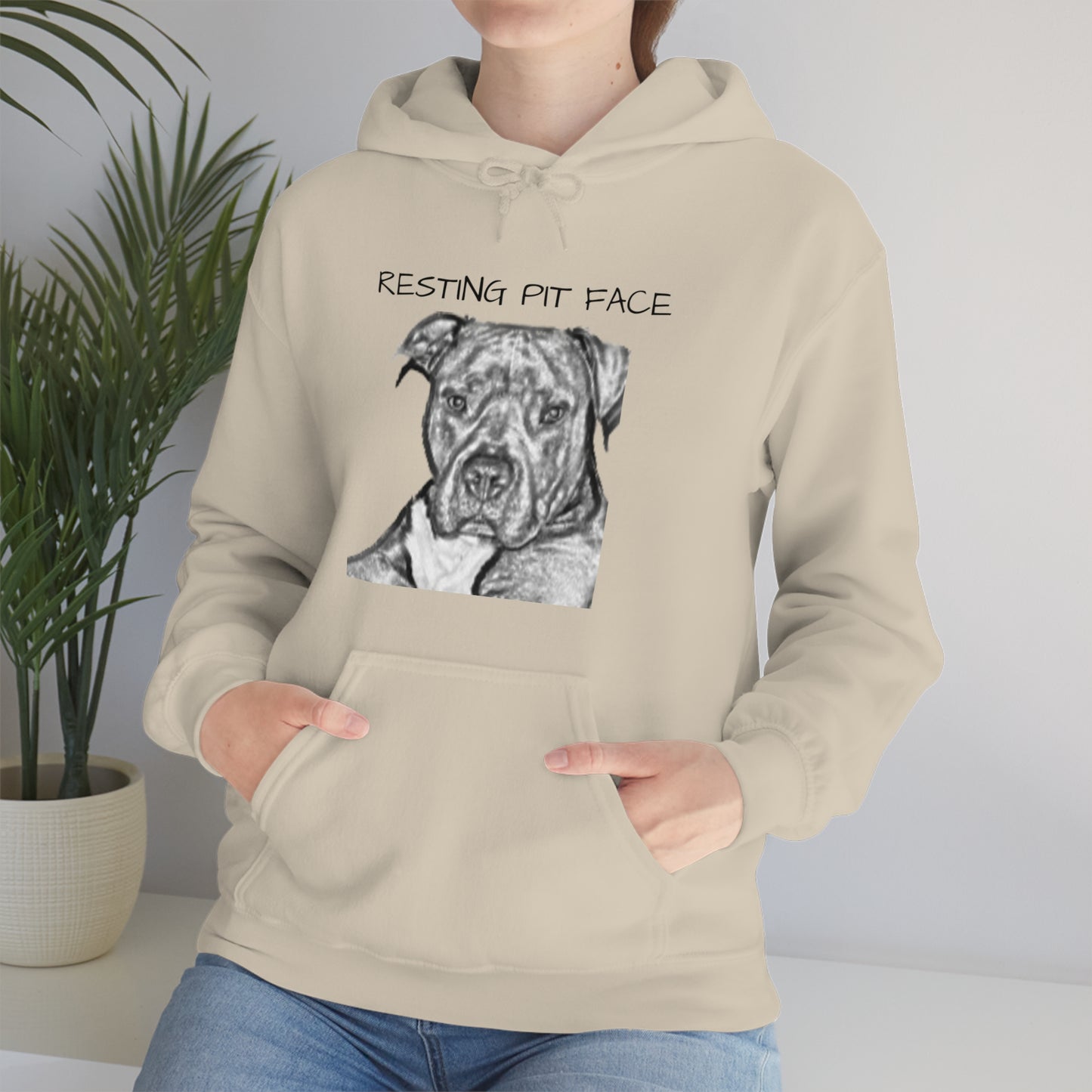 "Resting Pit Face" Hooded Sweatshirt