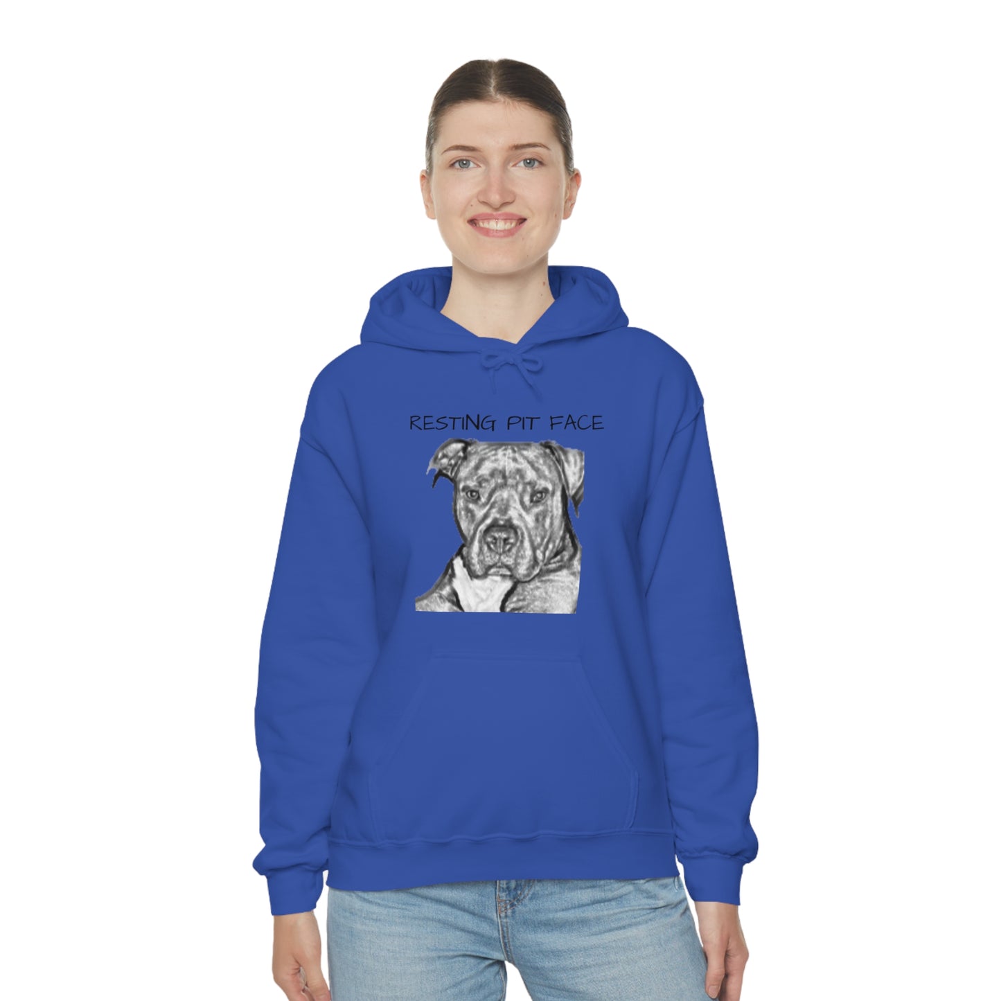 "Resting Pit Face" Hooded Sweatshirt