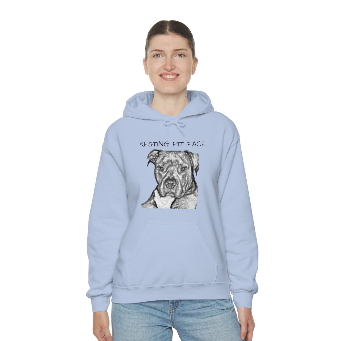 "Resting Pit Face" Hooded Sweatshirt
