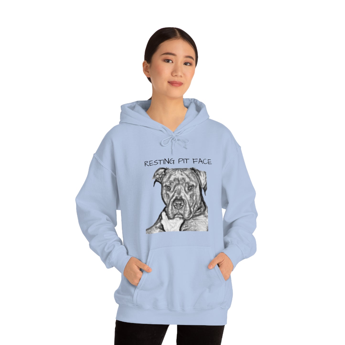 "Resting Pit Face" Hooded Sweatshirt